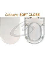 Copriwter E-Line Simas Termoindurente Soft Close Chiusura Rallentata
