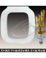 COPRIWATER SPRINT FLAMINIA CERNIERA DORATA ORO