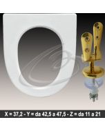 COPRIWATER ALA IDEAL STANDARD CERNIERA DORATA ORO