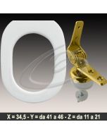 COPRIWATER FIORILE IDEAL STANDARD CERNIERA DORATA ORO