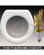 COPRIWATER SMALL IDEAL STANDARD CERNIERA DORATA ORO