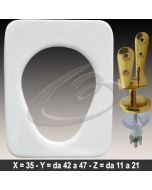 COPRIWATER VELARA IDEAL STANDARD CERNIERA DORATA ORO