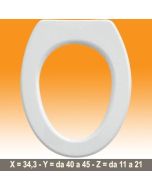 JIKA LAUFEN - COPRIWATER LEGNO TRUCIOLARE POLIESTERE BIANCO