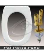 COPRIWATER LAGO DOLOMITE CERNIERA DORATA ORO