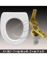 COPRIWATER SWING LAUFEN CERNIERA DORATA ORO