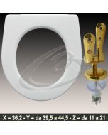 COPRIWATER IDEA POZZI GINORI CERNIERA DORATA ORO