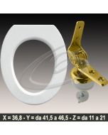 COPRIWATER SELNOVA POZZI GINORI CERNIERA DORATA ORO - DISPONIBILE IN 36 COLORI - MADE IN ITALY