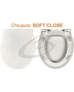 Copriwater Short Alice Ceramica Termoindurente Soft Close Chiusura Ralllentata