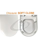 Copriwater Login Open Stile Termoindurente Soft Close Chiusura Rallentata