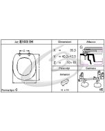 COPRIWATER AZZURRA TONDO - DISPONIBILE IN 63 COLORI - MADE IN ITALY