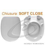 AGORA GALVIT SEDILE WC TERMOINDURENTE SOFT CLOSE CHIUSURA RALLENTATA COPRIWATER BIANCO