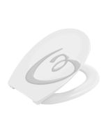 SEDILE WC IN RESINA ZIRCONE BIANCO GEDY 4003