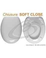 SILA CESAME SEDILE WC TERMOINDURENTE AVVOLGENTE SOFT CLOSE CHIUSURA RALLENTATA COPRIWATER BIANCO