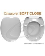 ZOMORUD SAUDI CERAMIC SEDILE WC TERMOINDURENTE AVVOLGENTE SOFT CLOSE CHIUSURA RALLENTATA COPRIWATER BIANCO