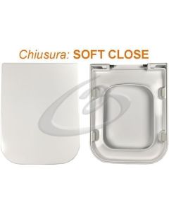 Copriwater Touch3 Disegno Ceramica Termoindurente Soft Close Chiusura Rallentata