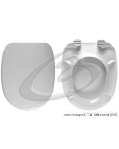 CONNECT IDEAL STANDARD SEDILE WC TERMOINDURENTE COPRIWATER BIANCO MADE IN ITALY