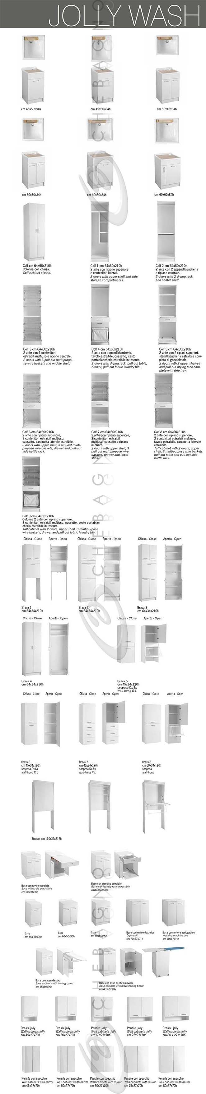 Colavene Lavapanni 1 Anta, Dimensioni 45x50x86 Cm, Vasca In ABS, Mobile In Truciolare Bianco, Per Lavaggio Manuale