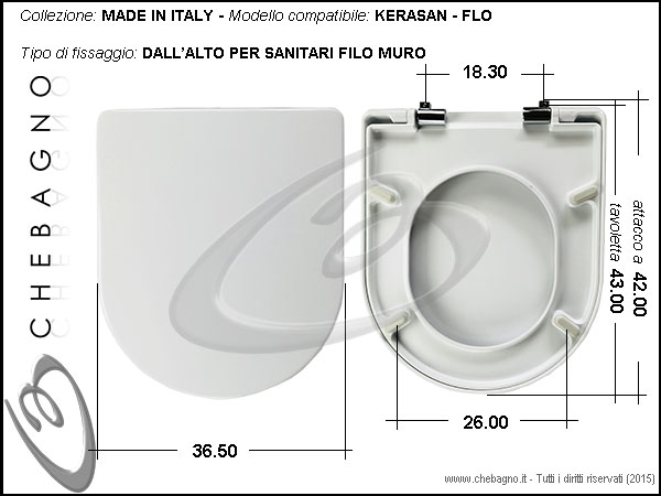 POLISEDIL SEDILE COPRIWC TERMOINDURENTE BIANCO TD3 COMPATIBILE